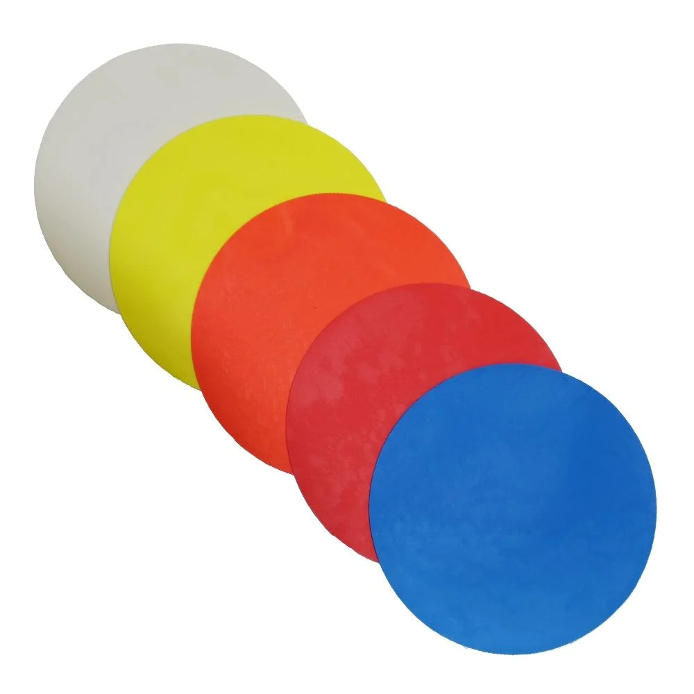 Set of 10 Flat Disc Markers (15cms or 23cms)